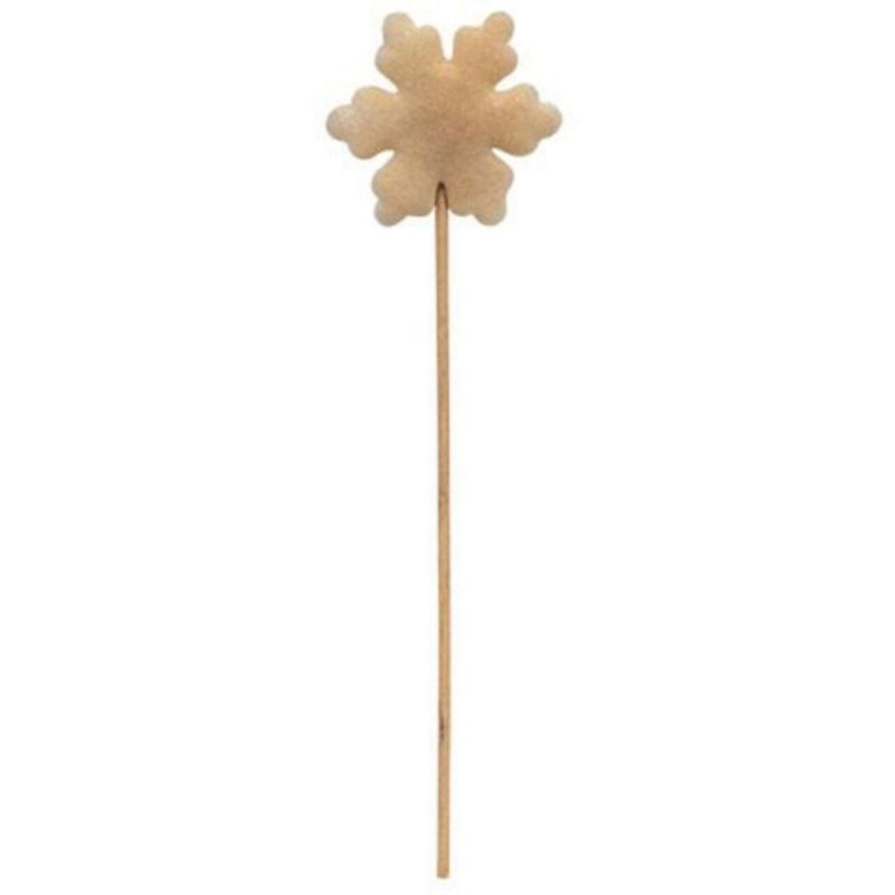 Vintage Felt Snowflake Pick on Stick for Christmas Arrangements